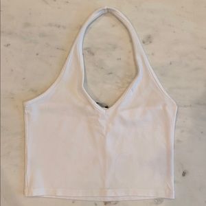 Brandy Melville White Halter Top